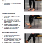 Foot exercises for falls prevention leaflet for older people (English)