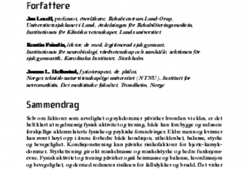 Activity guidelines (Norwegian)