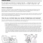 Dizziness Leaflet for Older People (English)