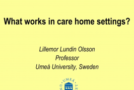 EUPHA/ProFouND Seminar Presentations-Lillemore Lundin-Olsson
