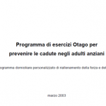 Otago Home Exercise Manual for Professionals (Italian)