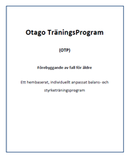 Otago Home Exercise Manual for Professionals (Swedish)