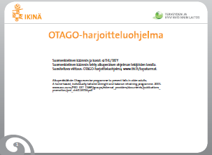 Otago Home Exercise Programme Booklet for Older People (Finnish)