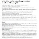 The Winchester falls project: a randomised controlled trial of secondary prevention of falls in older people