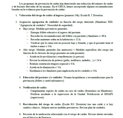 Resumen: Recomendaciones para la prevención de caídas en pacientes hospitalizados (Complejo Hospitalario Universitario de Albacete, Spanish)  